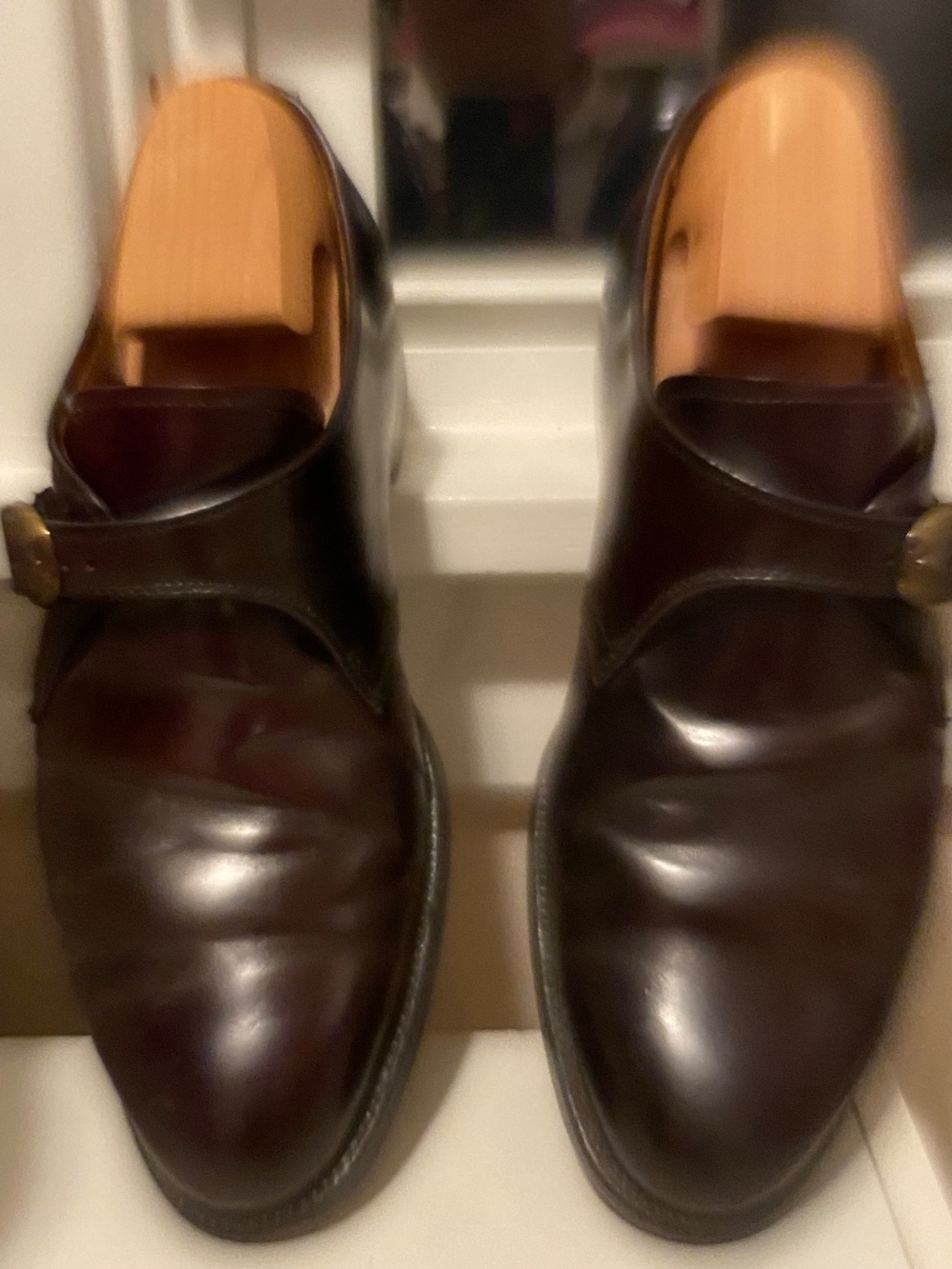 Monk strap slip on by Alden
